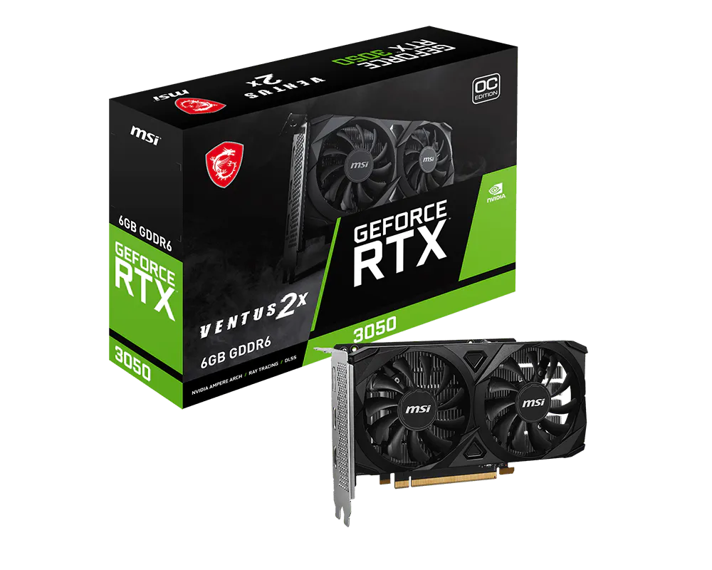 MSI GeForce RTX 3050 VENTUS 2X E 6G OC